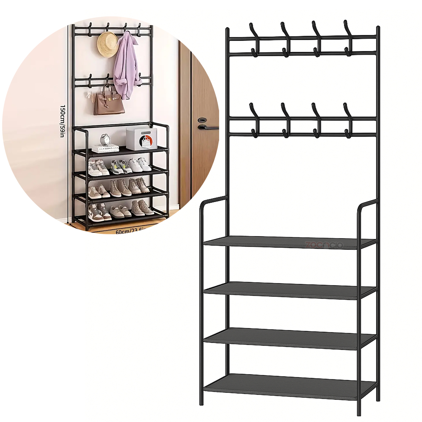 Miniatura 5 de Perchero Organizador Multifuncional Zapa